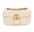 Small GG Marmont Shoulder Bag, &pound;550, Handbags, Cream, Leather, Front view